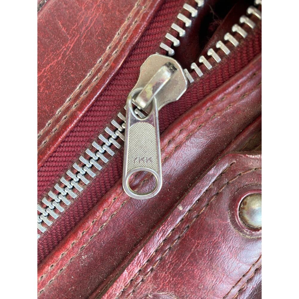 Set of 3 VTG New Vista Korean Travel Luggage Faux Leather Burgundy suitcases - Picture 16 of 16